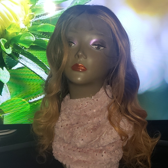 16 inch Ombre 1B/4/27 lace front Human hair wig - Picture 5 of 8